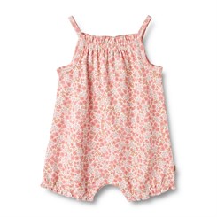 Wheat playsuit Senia - Rose flowers